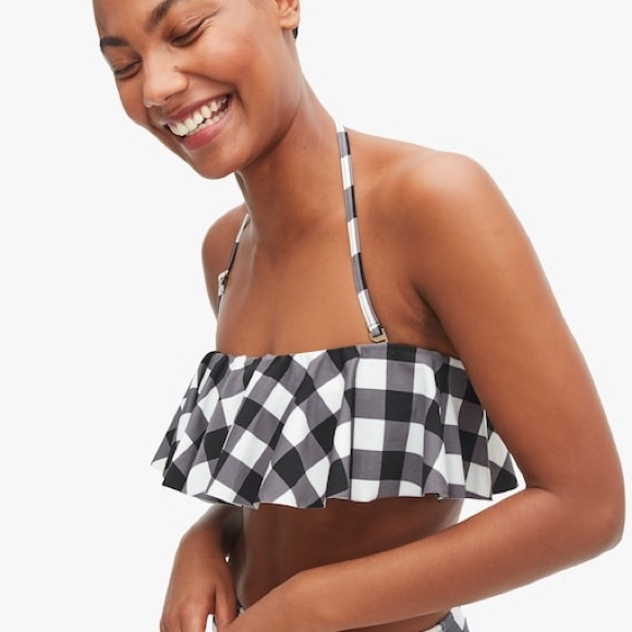 Kate Spade Shoreside Plaid Bikini black / white - Picture 11 of 13